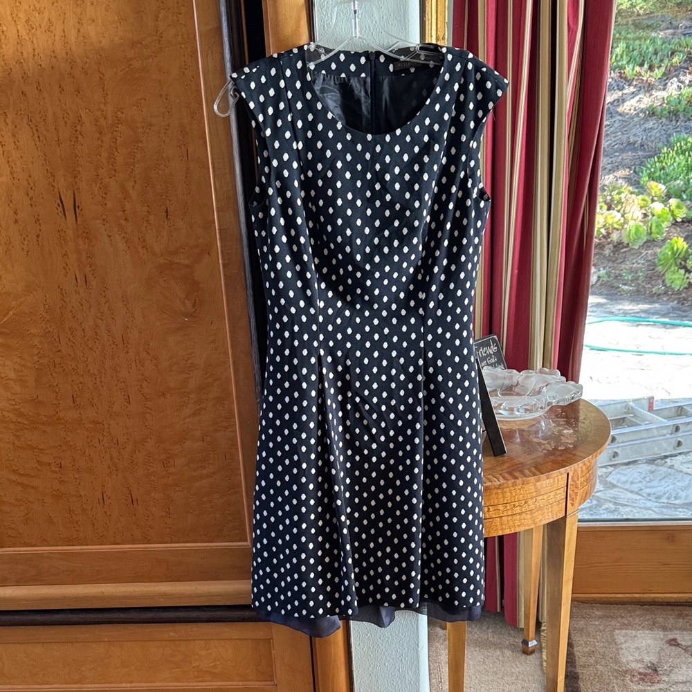 Peserico Black and White Mini Dress